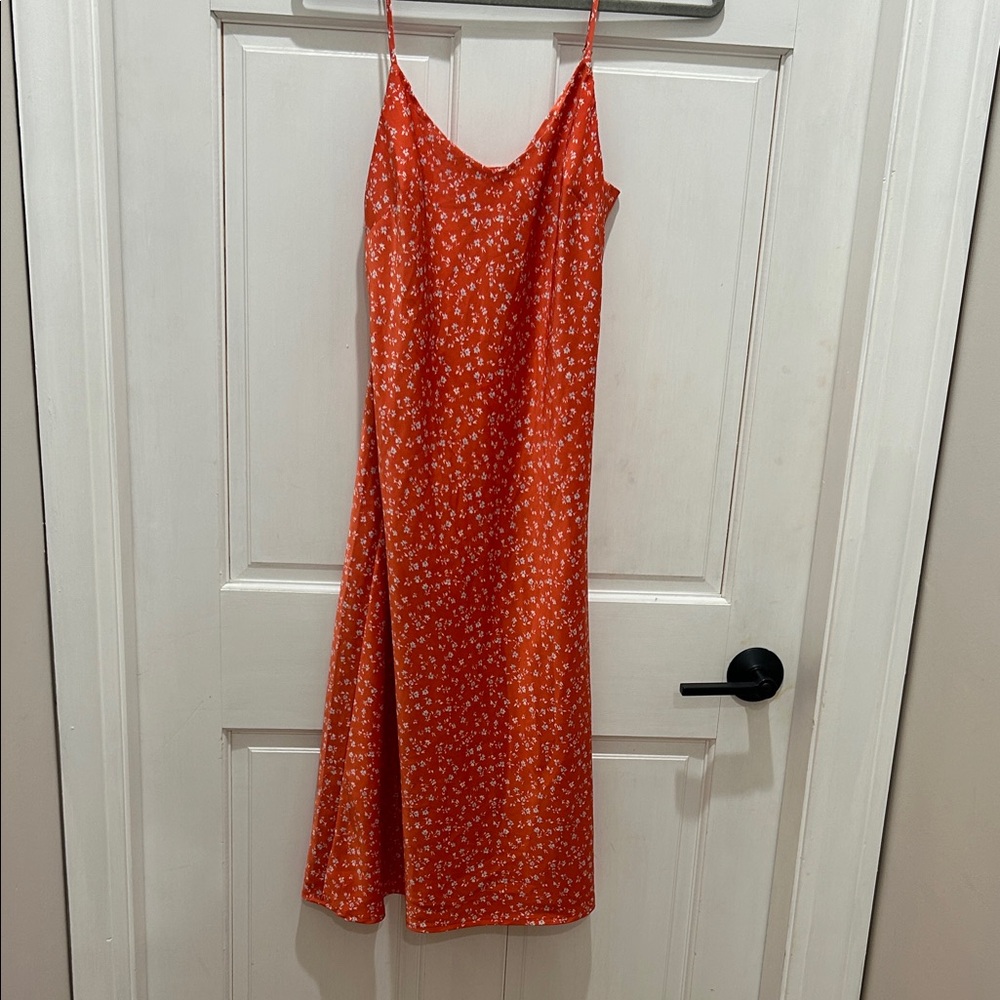 Floral Cofal Slip MidiDress
